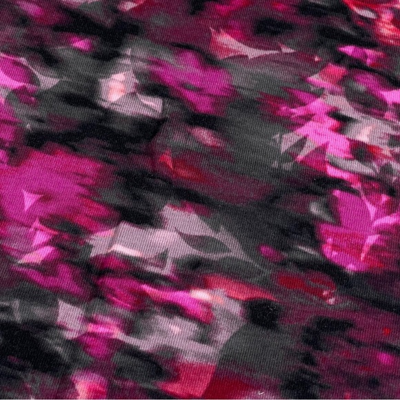 Rafaella size large pinks & black design top with cowl neck & zip neck detail - Picture 7 of 11